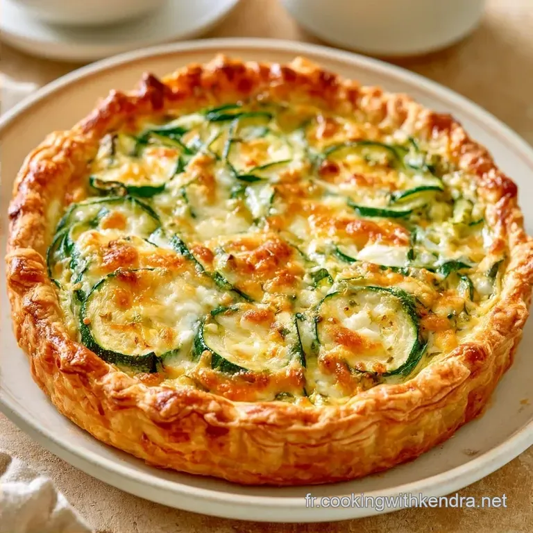 Tarte Courgettes Ch&egrave;vre &agrave; la Moutarde