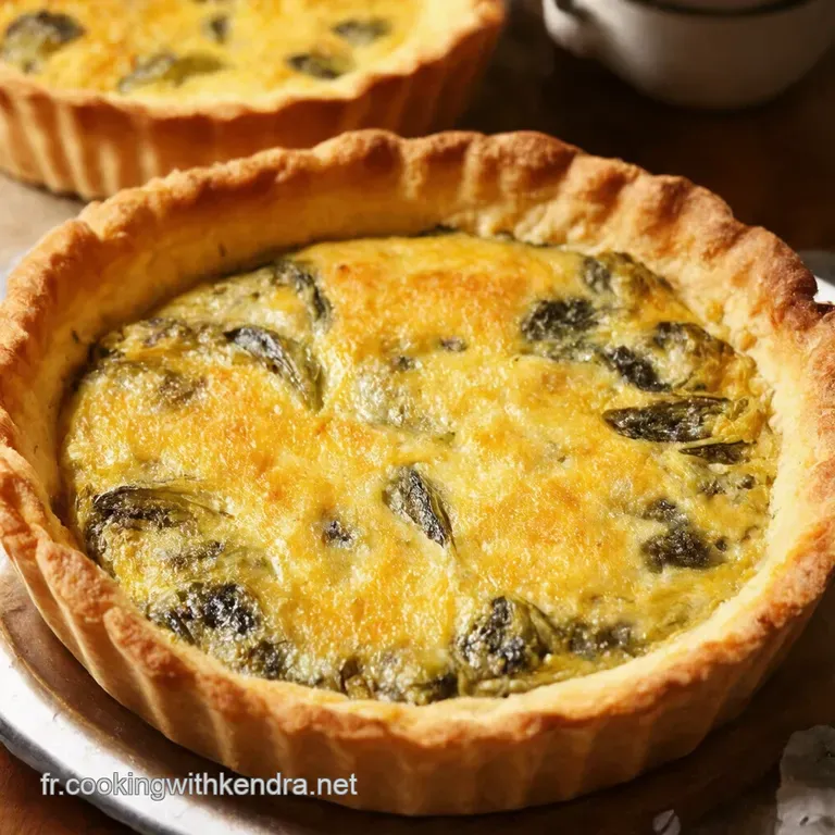 Tarte &Eacute;pinards Et Ch&egrave;vre Cr&eacute;meuse Un Classique R&eacute;invent&eacute; presentation