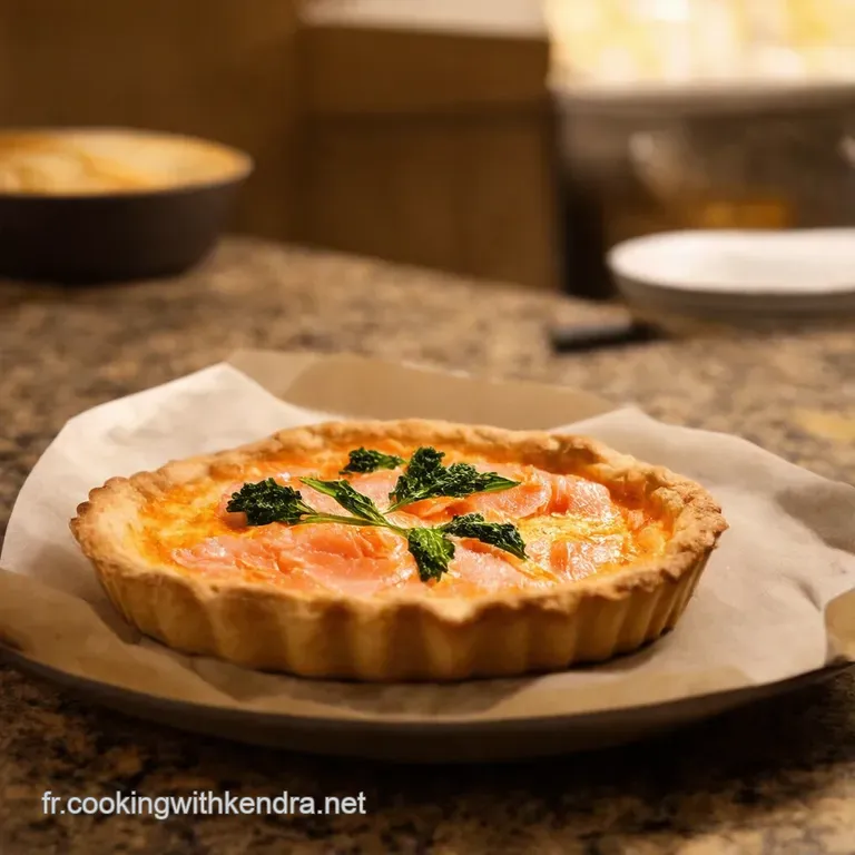 Tarte Fine Au Saumon Fum&eacute; Et &Eacute;pinards Frais Un Air De Bistrot &Agrave; La Maison presentation