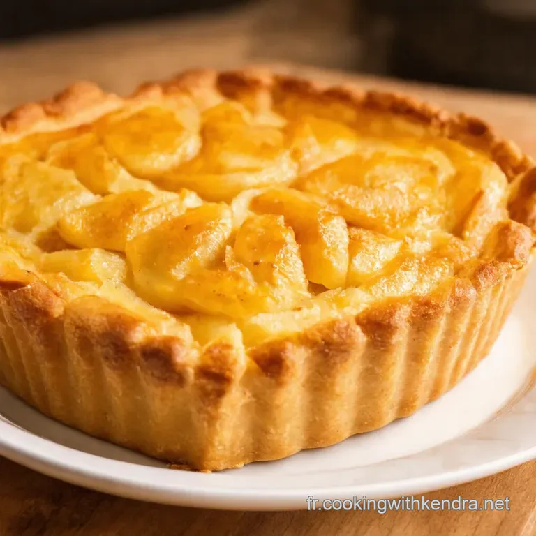 Tarte Fine Aux Pommes Fa&ccedil;on Grandm&egrave;re presentation