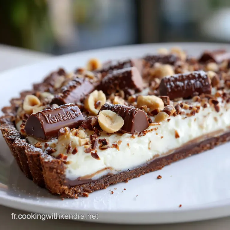 Tarte Kinder Bueno au Chocolat Blanc et Noisettes : La Tentation Supr&ecirc;me