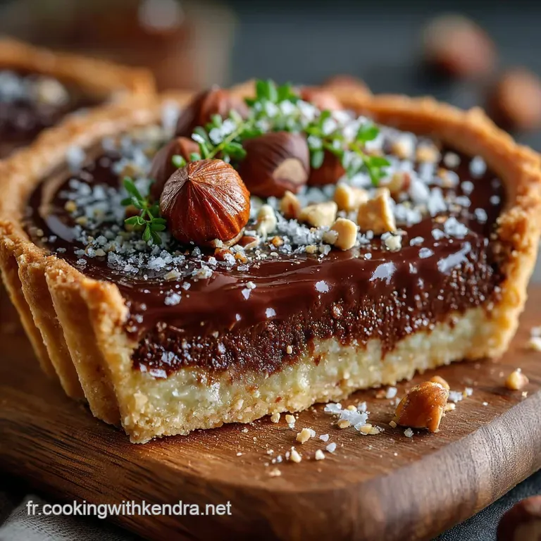 Tarte Moelleuse au C&oelig;ur de Nutella L&Eacute;crin Croquant aux Noisettes Grill&eacute;es