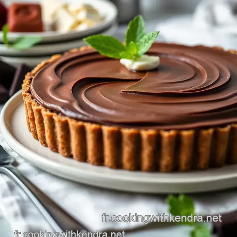 Tarte Pralin&eacute;e Et Chocolat Intense presentation