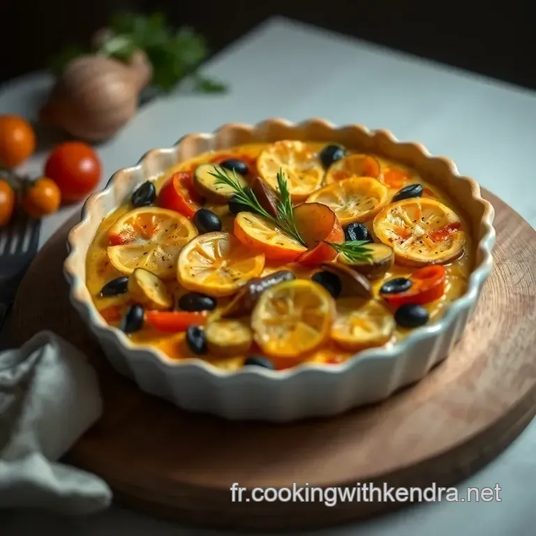 Tarte Proven&ccedil;ale Aux L&eacute;gumes Du Soleil presentation