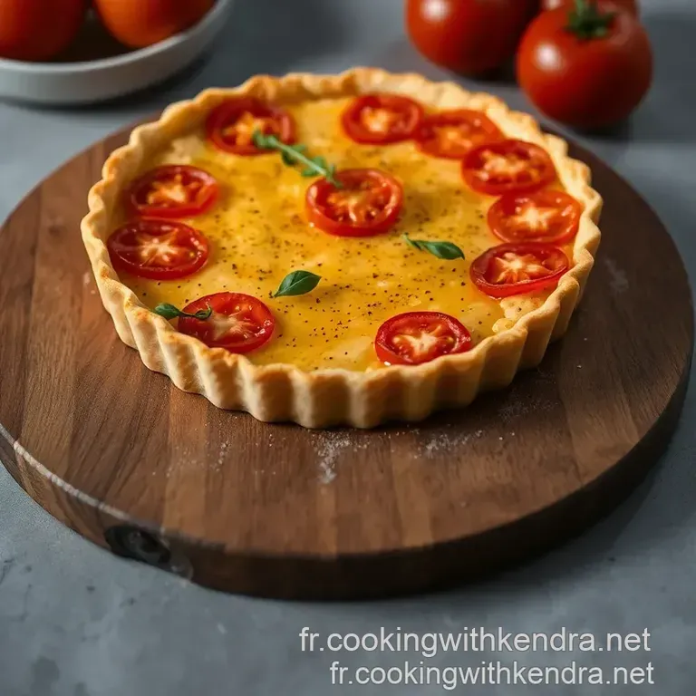 Tarte Thon Tomate presentation