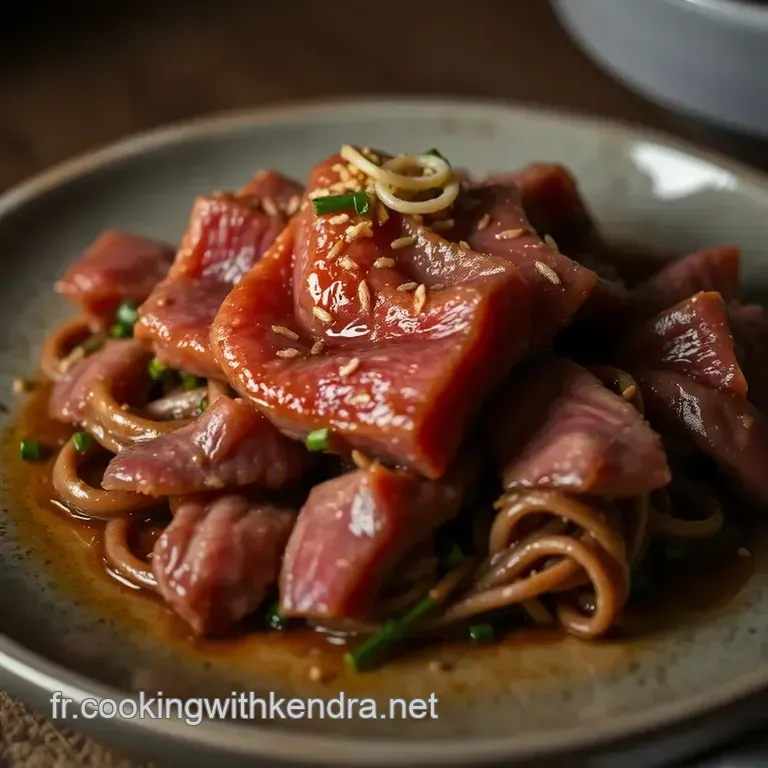 Tataki De B&oelig;uf : Une &Eacute;vasion Croustillante De Saveurs presentation