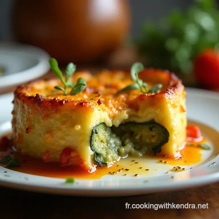 Terrine De Courgettes Au Chorizo a Summer Slice of Sunshine presentation