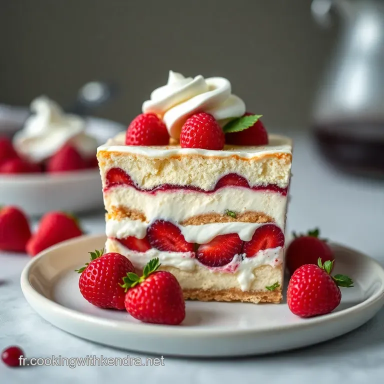 Tiramisu Aux Fraises Mascarpone Un Air De Printemps presentation