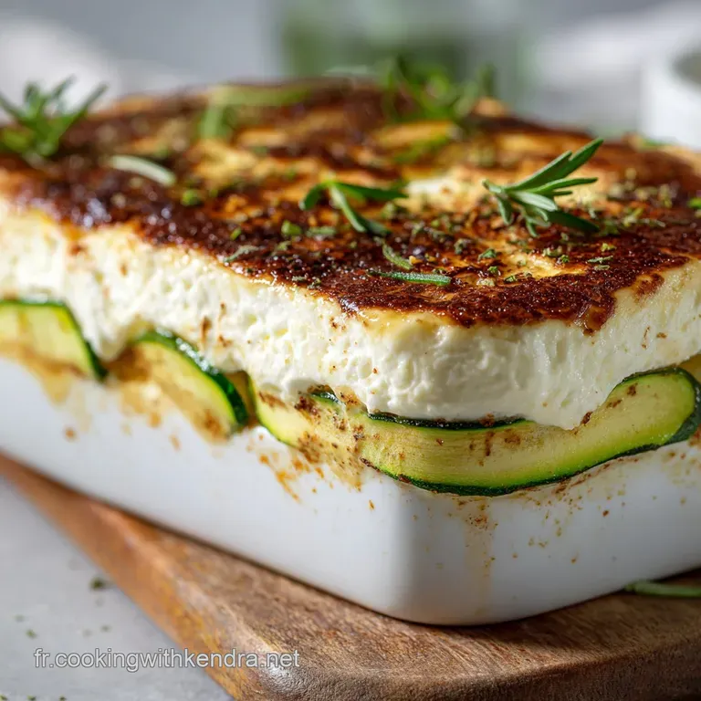 Tiramisu Sal&eacute; Aux Courgettes Feta Citron Vert Anet Lentr&eacute;e Azur&eacute;enne presentation