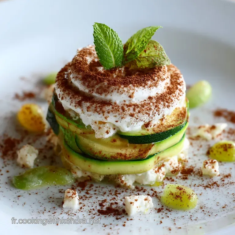 Tiramisu Sal&eacute; aux Courgettes Feta Citron Vert Anet LEntr&eacute;e Azur&eacute;enne