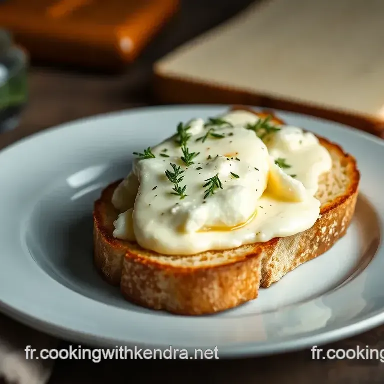 Toast de Ch&egrave;vre Mont&eacute; au Miel et aux Herbes