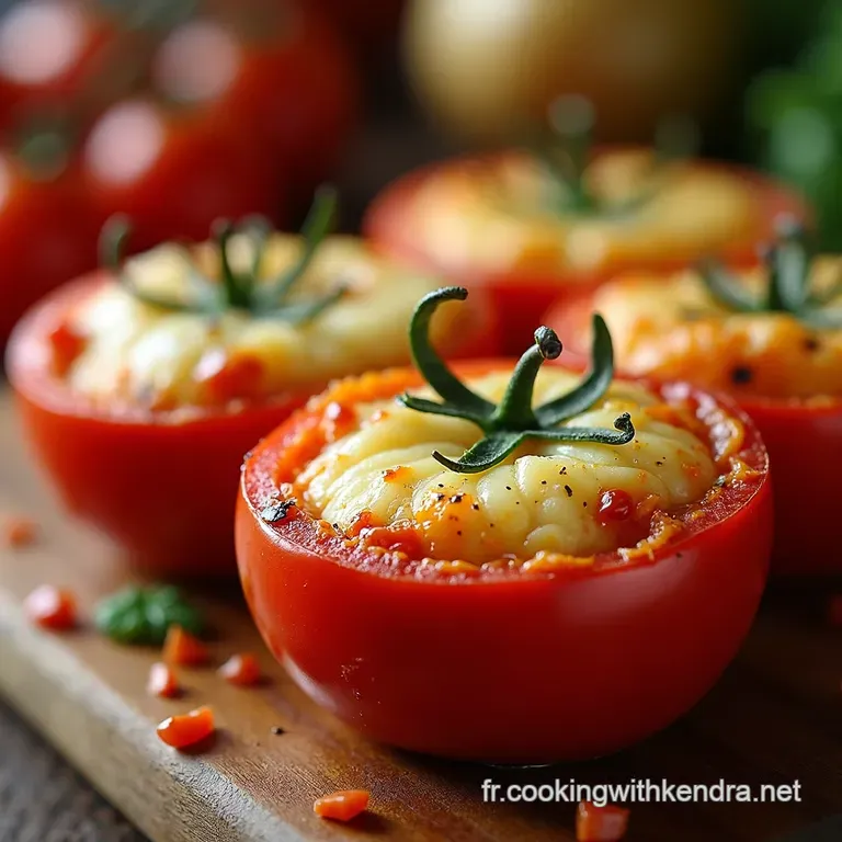 Tomates Gratin&eacute;es Au Parmesan Familiales presentation