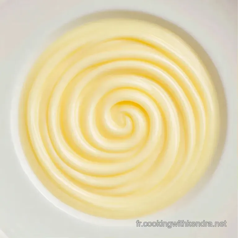 Potage onctueux couleur ivoire servi dans une assiette creuse avec des pointes d'asperges tendres et une mousse l&eacute;g&egrave;re.