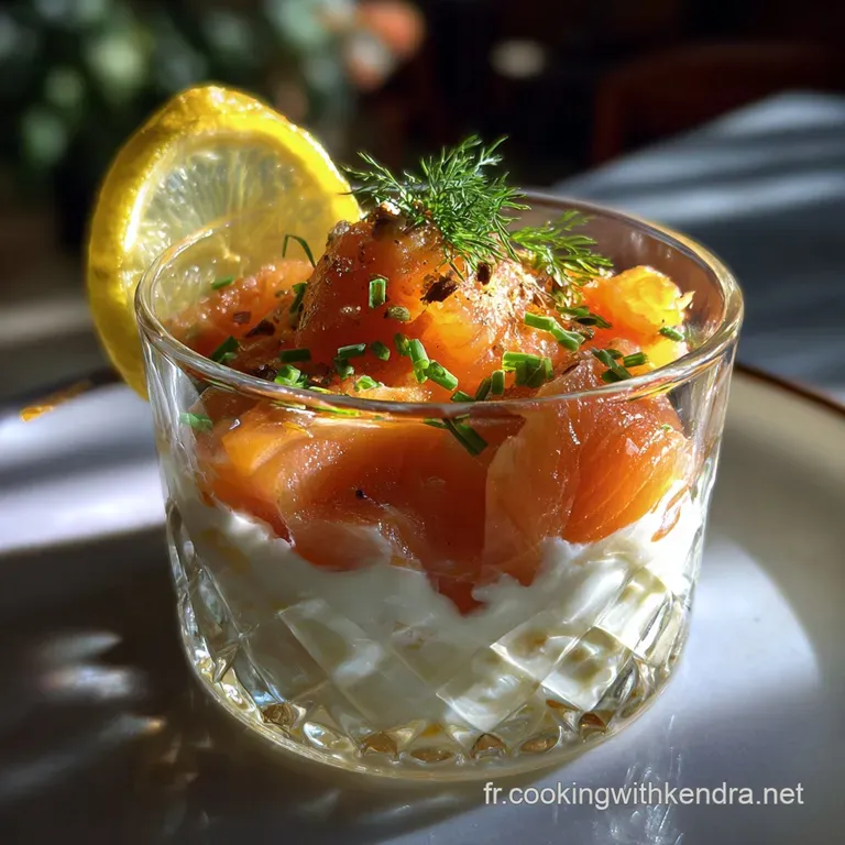 Verrine Ap&eacute;ritive L&eacute;g&egrave;re Et Raffin&eacute;e Au Saumon
