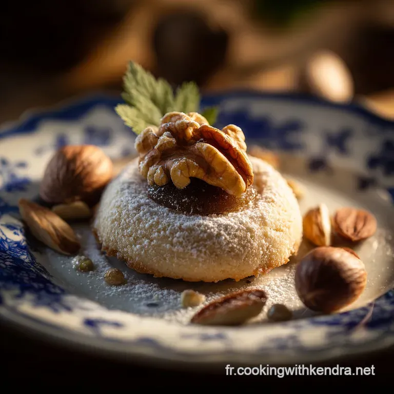 Walnuss Marzipan Pl&auml;tzchen Les Sabl&eacute;s Gourmands Noix Et Massepain presentation