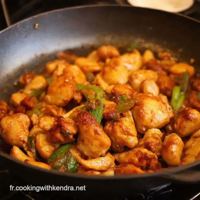Wok De Poulet Croustillant Aux Nouilles Et L&eacute;gumes Frais Une Symphonie De Saveurs presentation